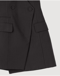 Revibe - Repaired Shona Joy Otis Tailored Wrap Mini Dress - AU 6