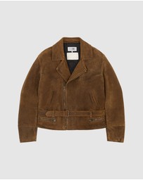 MM6 Maison Margiela - Suede Biker Jacket