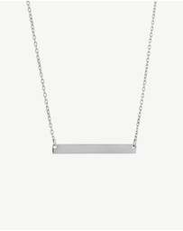 Zahar - Engravable Child Bar Necklace