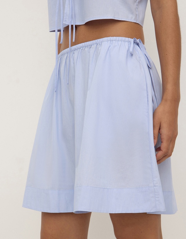 Assembly Label - Havana Stripe Poplin Skirt