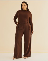 Atmos&Here Curvy - Mariah Wide Leg Pants