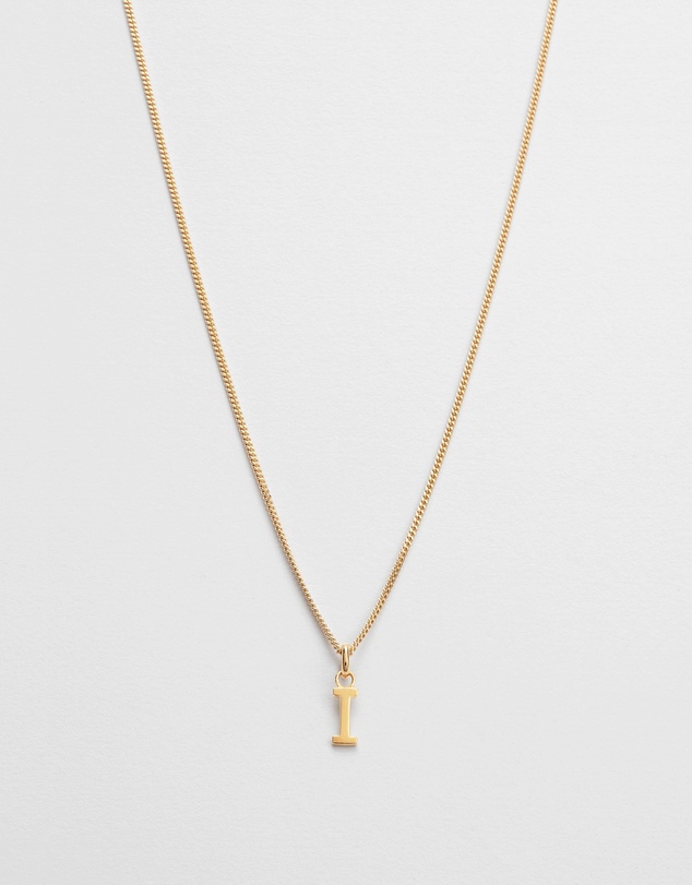 Kirstin Ash - I Outline Initial Necklace