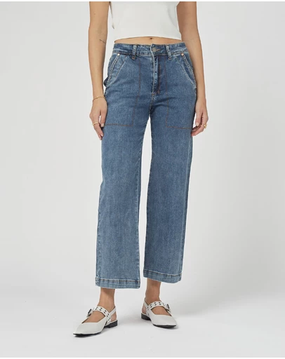 DRICOPER DENIM - Cody Kick Flare Mid Classic Trousers