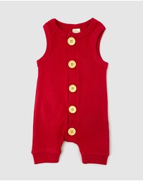 WITH LOVE FOR KIDS - BASICS Ribbed Romper - Babies