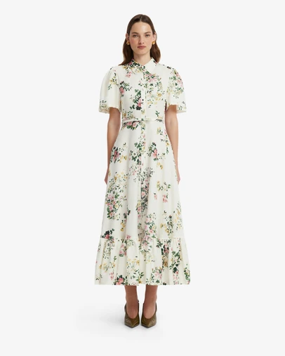 LEO LIN - Becca Short Sleeve Midi Dress