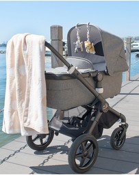 Living Textiles - 2 Pack Stroller Toys - Elephant & Hippo