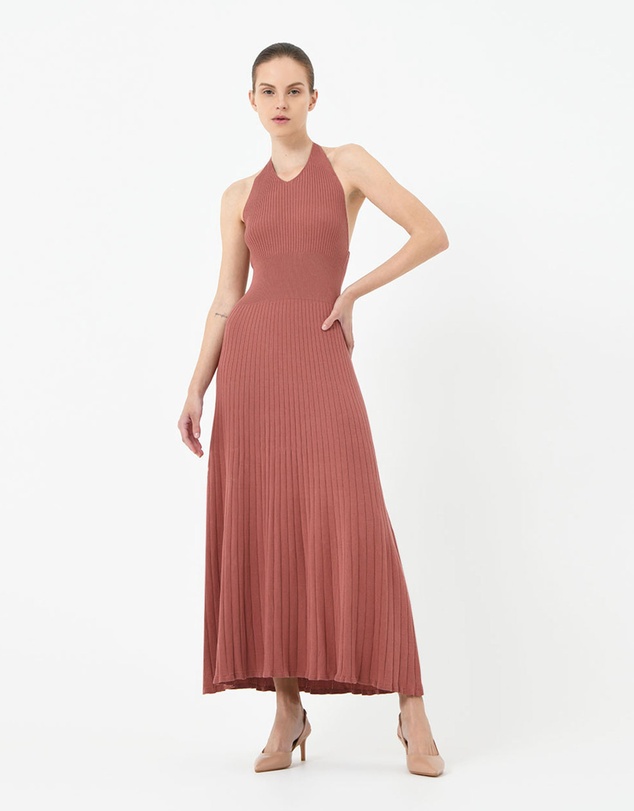Forcast - Akaroa Halter Neck Knit Dress
