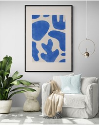 Inka Arthouse - Blue Coral Abstract by Elena Ristova