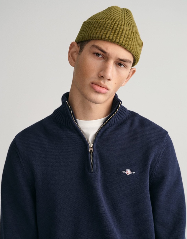 Gant - Casual Cotton Half-Zip Knit