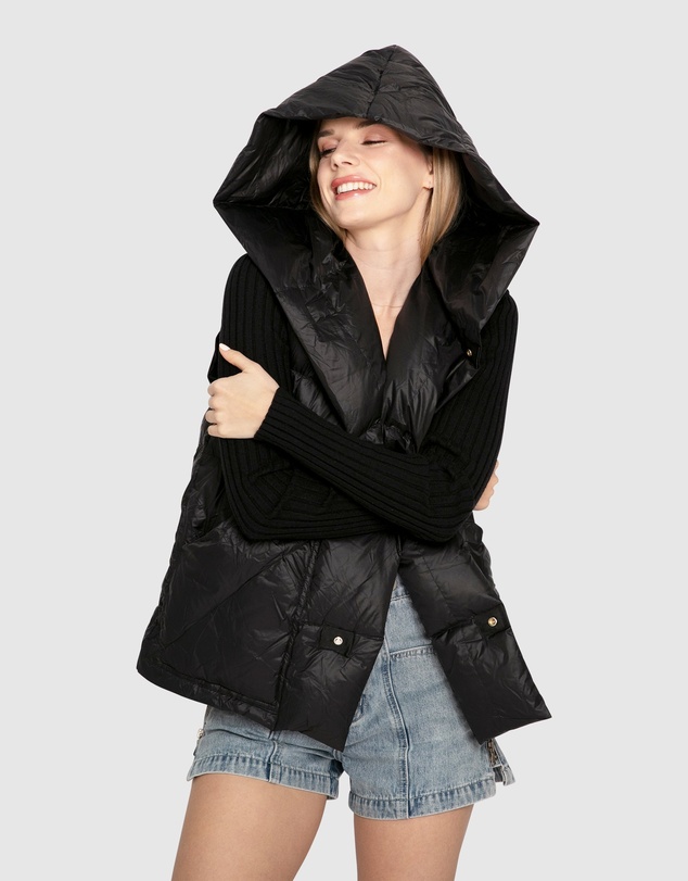 Belle & Bloom - Over My Head Hooded Puffer Vest