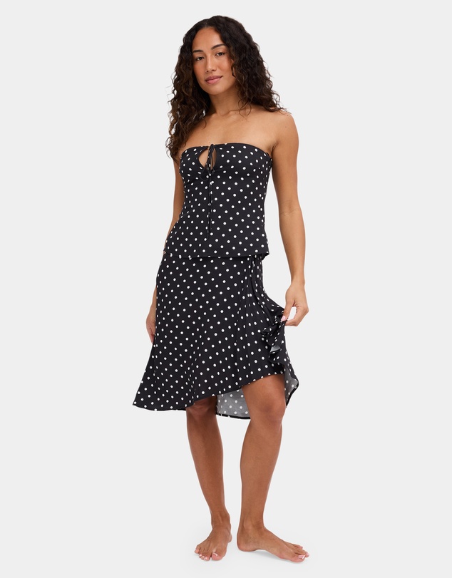 RVCA - Womens Landon Polka Dot Midi Skirt