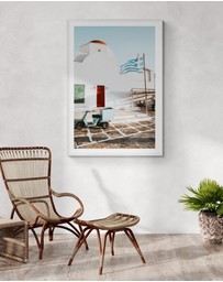 Amichi Co - Mykonos Postcard Fine Art Print