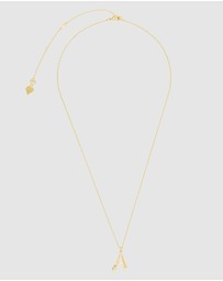 Wanderlust + Co - Alphabet Bubble Pendant Necklace - Letter A