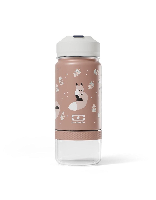 Monbento - Monbento Twisty Kids Water Bottle with Snack Container- Fox