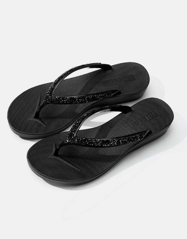 Holster - Honolulu Wedge Sandals - Black - Womens