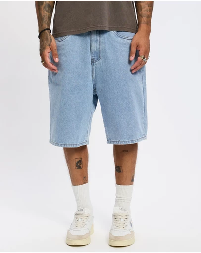 S Double - Emb 5 Pocket Shorts
