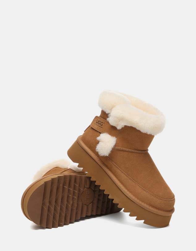 EVERAU - Australian Shepherd Ugg Bynnie Cow Suede Upper UGG Boots