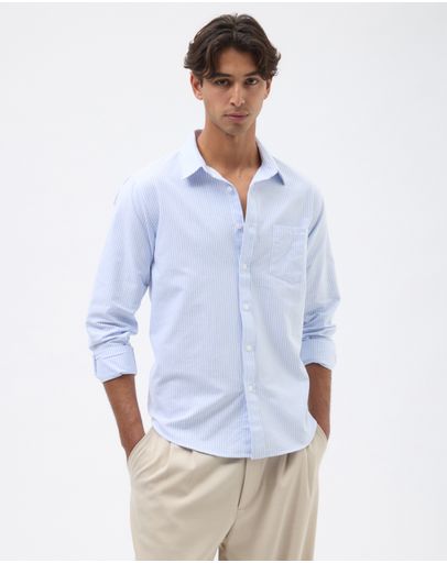Blue & White Stripe