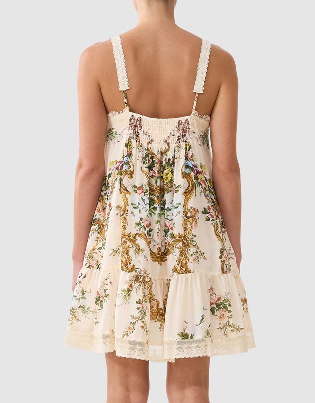 Camilla - A-Line Short Dress With Lace