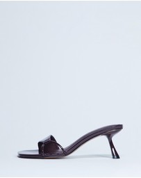 TOPSHOP - Ily Patent Heeled Mules