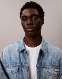 Calvin Klein Jeans - Allover Monogram 90s Denim Trucker Jacket