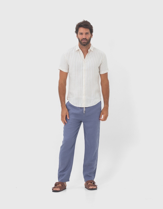 Coast Clothing - Short Sleeve Linen Shirt - Beach