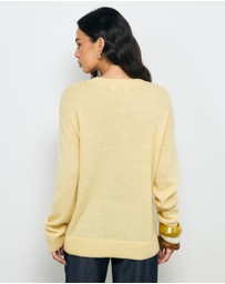 AERE - Citrus Intarsia Knit Jumper
