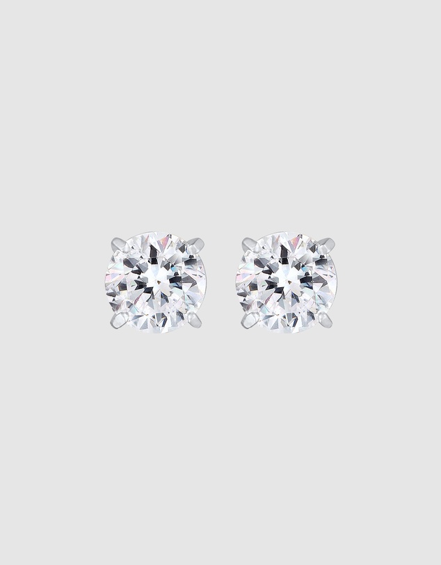 Kuzzoi - ICONIC EXCLUSIVE - Crystal Stud Earrings in 925 Sterling Silver