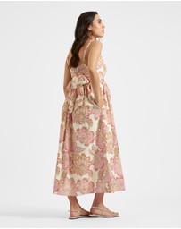 Ripe Maternity - Hope Tie Back Linen Dress