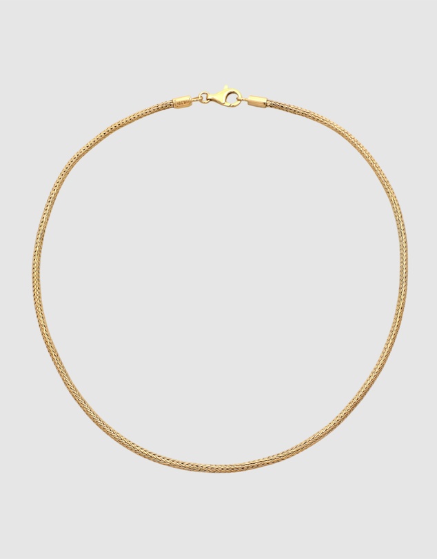 Kuzzoi - ICONIC EXCLUSIVE - Classic Snake Chain Necklace in Gold-Plated 925 Sterling Silver