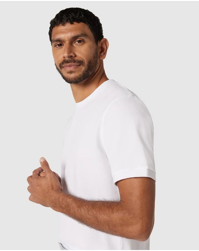 Politix - Slim Fit Jacquard Texture Tee