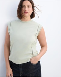 M.N.G - Embroidered Cutwork Cotton T-Shirt