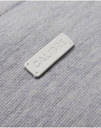 Calibre - Mock Neck Merino Sweater Silver Marle