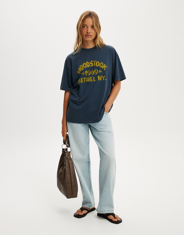 Cotton On - The Lcn Music Boxy Graphic Tee