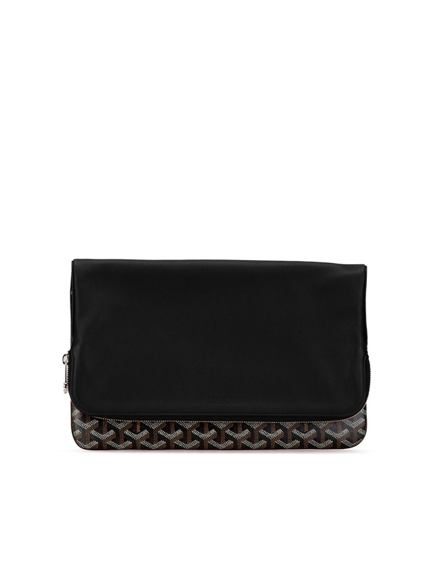 Pre-Loved by Azura Reborn - Pre-Loved Goyardine Canvas Leather Clutch