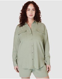 Sweaty Betty - Summer Stretch Linen Utility Shirt