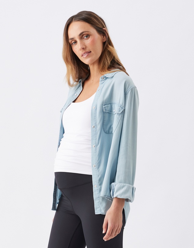 Ripe Maternity - Bec Chambray Shirt