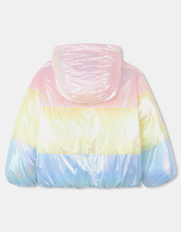 Billieblush - Rainbow Multicolored Down Puffer Jacket - Kids-Teens