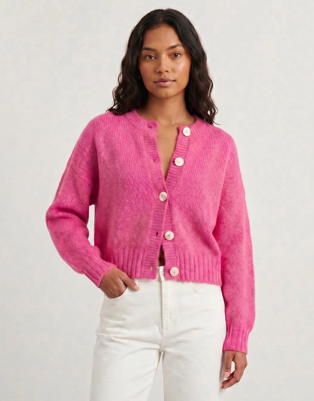 Jag - Lily Fluffy Knit Cardigan