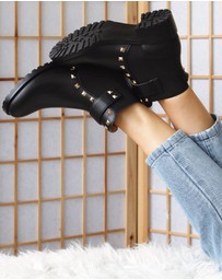 Belle & Bloom - City Lights Leather Ankle Boot