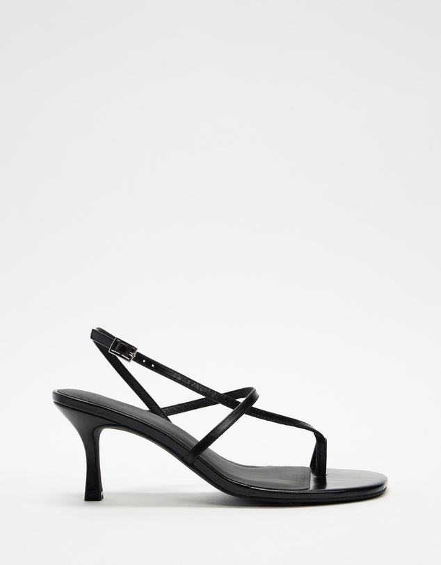 AERE - Alina Leather Strap Heels