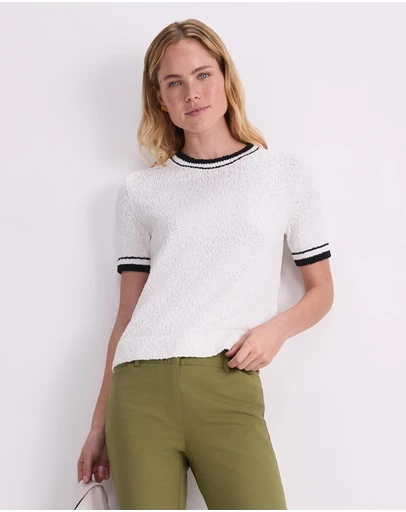 Sportscraft - Cotton Crew Neck Knit