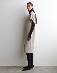 COS - Rounded Wool Longline Cardigan