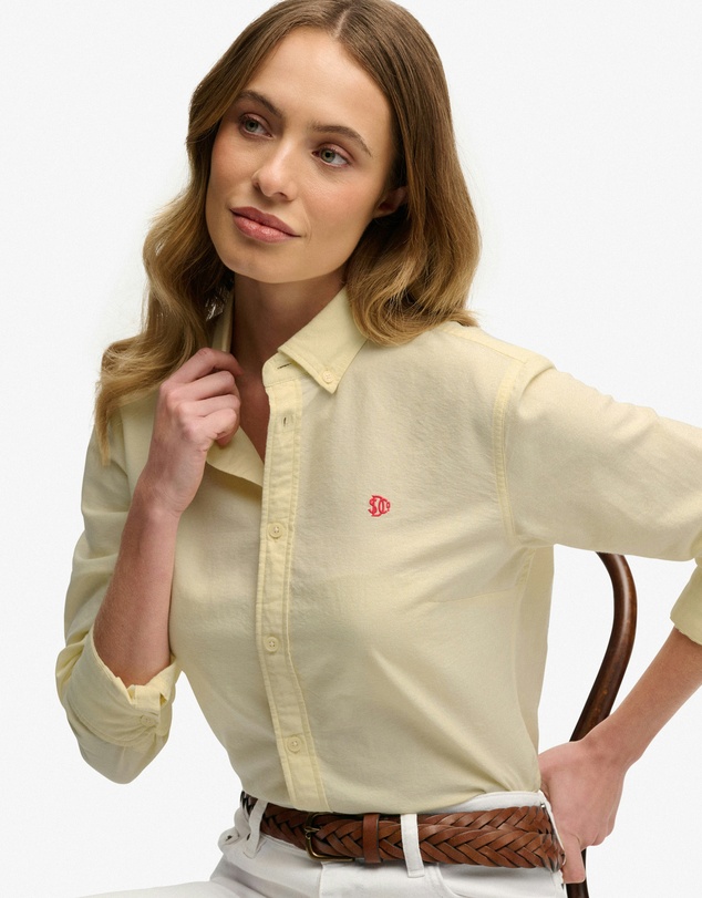 Superdry - Slim Oxford Button Down Long Sleeve Shirt