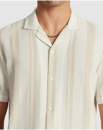 yd. - Aruba Stripe Cotton Shirt