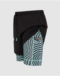 Boardies - Boardies Warped Check Active Compression Shorts