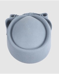 Max Alexander - Felt Light Blue Pillbox Hat