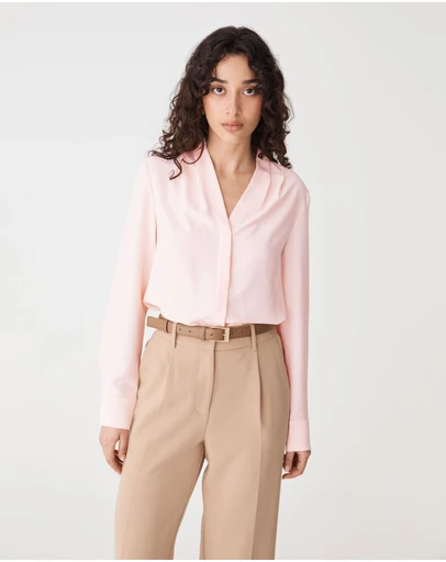 Forcast - Claudia Pleat Neck Blouse