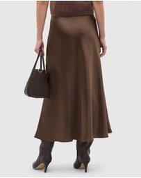 Seed Heritage - Satin Midi Skirt