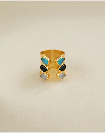 Meshca - Trio Spark Bridge Ring